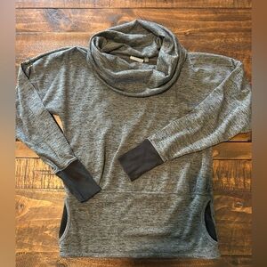 Athleta Charcoal Knit Top